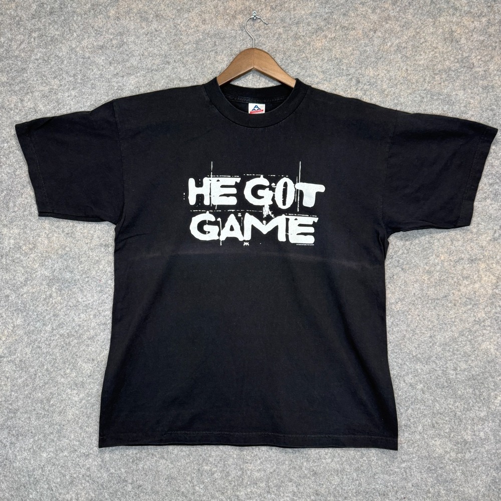 Vintage He Got Game Movie Promo T Shirt Adult XL Spike Lee Alstyle 1998 90s Rare